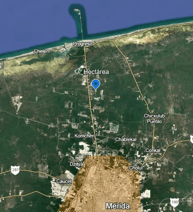 ID 5006 – TERRENO/HECTÁREA EN PARAÍSO, CARRETERA MÉRIDA-PROGRESO.